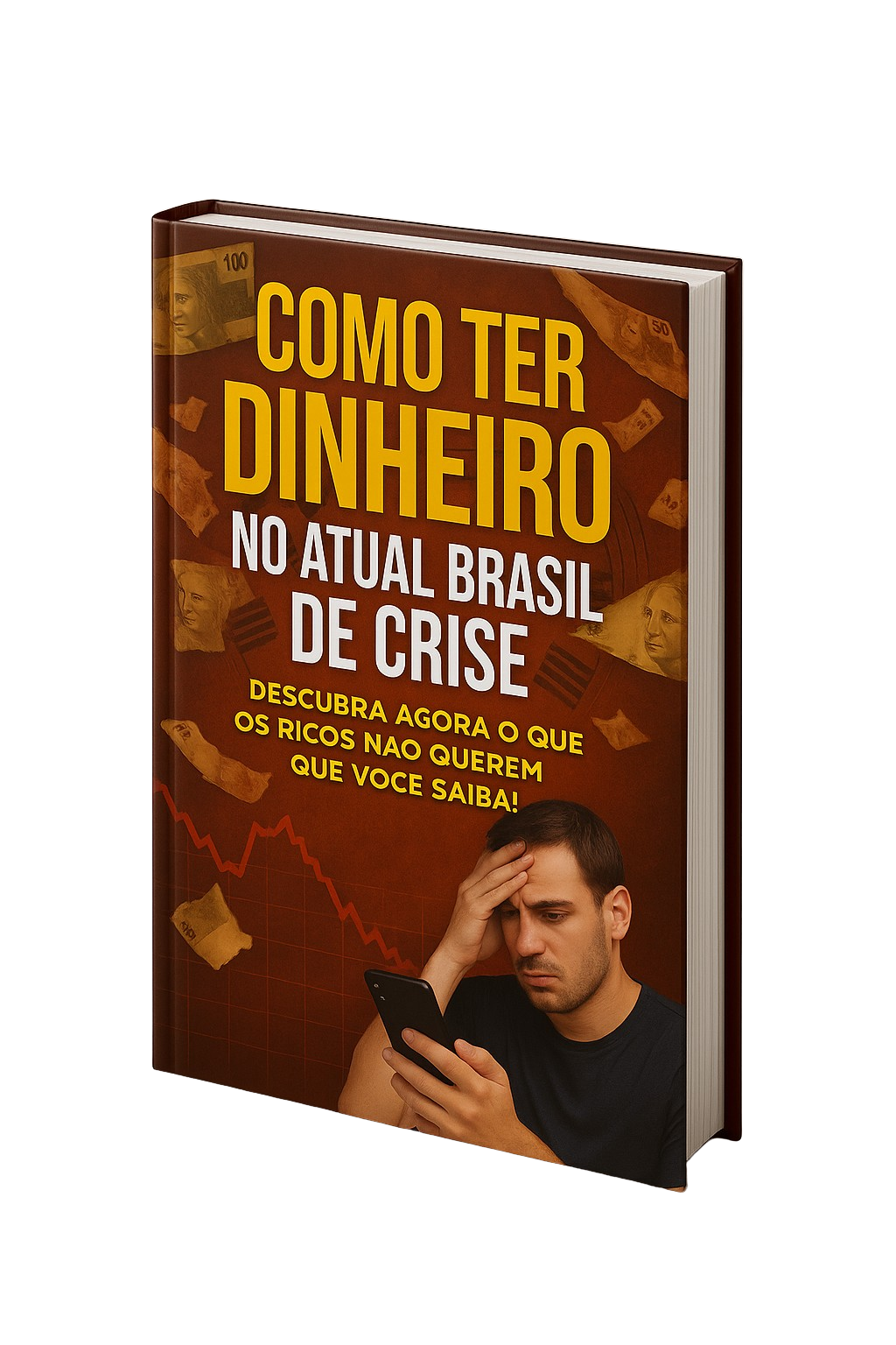 Capa do e-book Guru do Money - Guia completo de educação financeira com fundo laranja